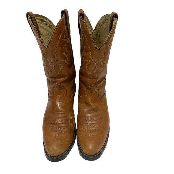 VTG MENS DURANGO COWBOY BROWN BOOTS SIZE 11 D - Picture 3 of 10